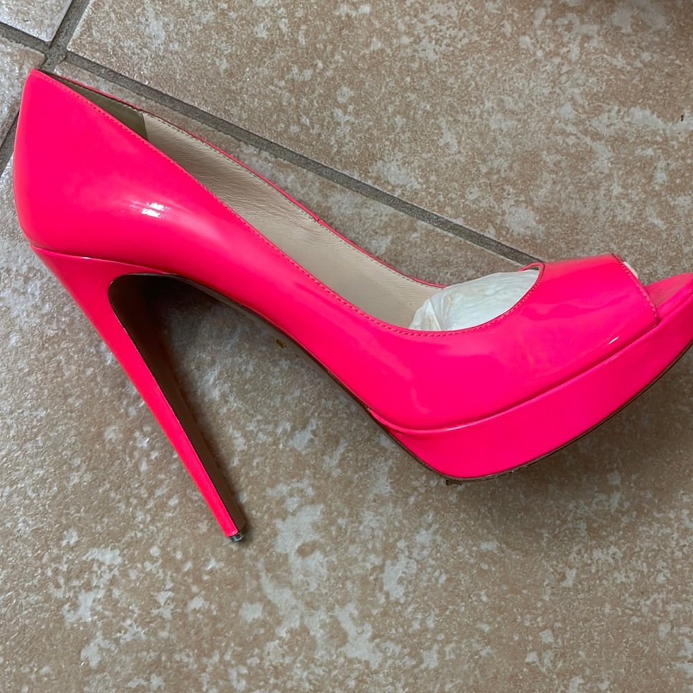 Hot pink Prada heels
